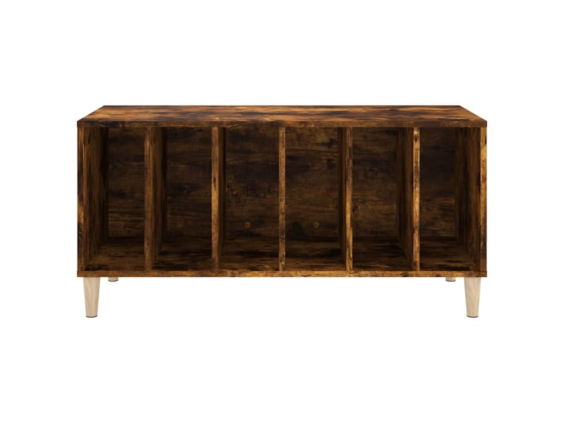  Armoire à disques, armoire de rangement chêne fumé 100x38x48 cm bois d'ingénierie shl75797  - Conforama E