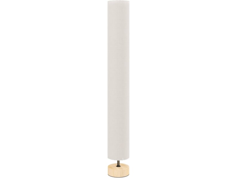  Lampadaire de salon 15 x 15 x 120 cm – beige – 2 douilles e27, interrupteur au pied et abat-jour en lin  - Conforama A