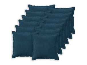 Lot de 12 coussins avec oreiller, coussins décoratifs houten bleu fløjl cf50981