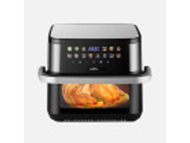  Friteuse à air fabrilamp lanus 10 l 2000 w double résistance fenêtre écran tactile noire et inox 275718209 - Conforama B