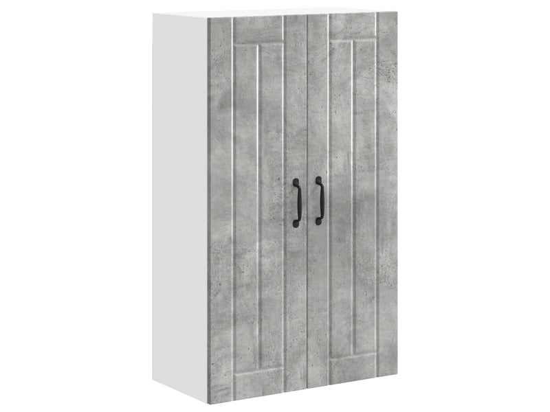 Meuble mural de cuisine, armoire de cuisine gris béton 60x31x100cm shl1153 - Conforama A