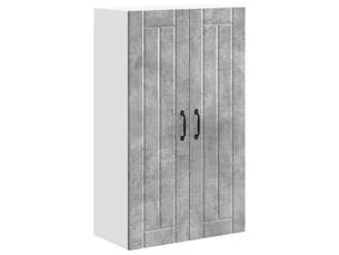 Meuble mural de cuisine, armoire de cuisine gris béton 60x31x100cm shl1153