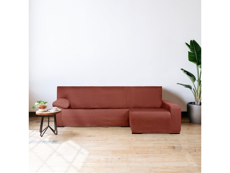 Housse de canapé apolo, méridienne mini, accoudoir long droit (vue de face) c09  - Conforama C