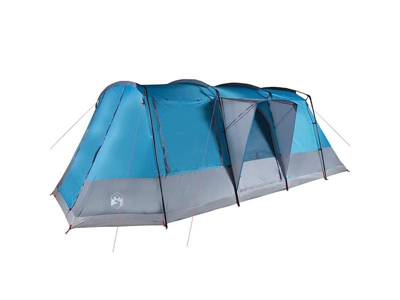  Tente de camping, tente tunnel 4 personnes bleu imperméable shl24390  - Conforama E