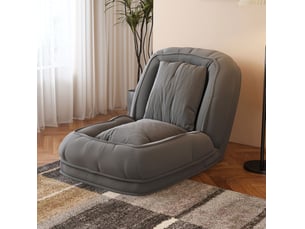 Fauteuil fixe <strong>HAVRYA</strong> <strong></strong> Tissu gris vendu A l'unité