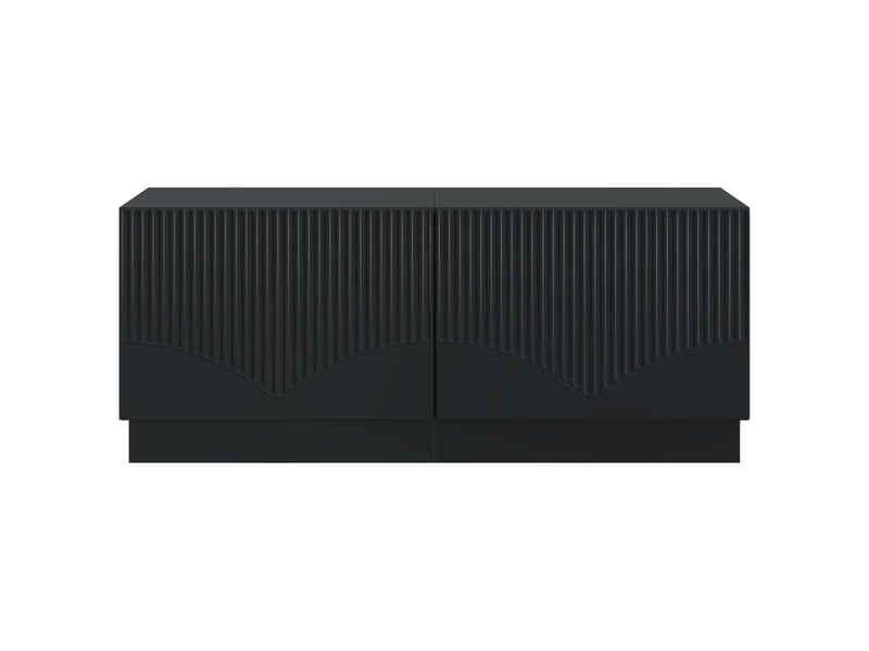  Meuble tv - banc tv - meuble de rangement noir bois d'ingénierie  - Conforama E