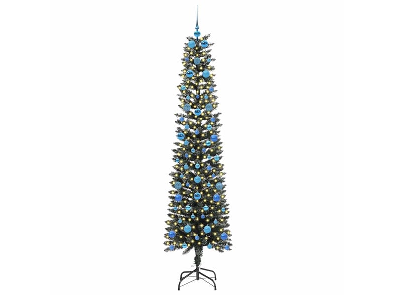  Sapin de noël - arbre de noël artificiel vert 210 cm pvc, plastique et acier  - Conforama C