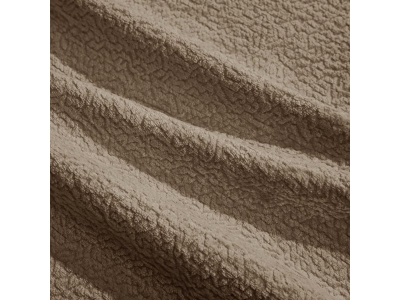 Canapé modulable 3 places en tissu chenille marron, design contemporain avec coussins décoratifs et structure renforcée pour salon moderne - Conforama W