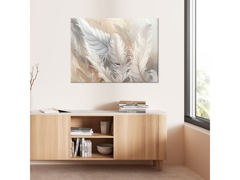  Tableaux, plumes blanches et délicates 120x80 1334477947 - Conforama B