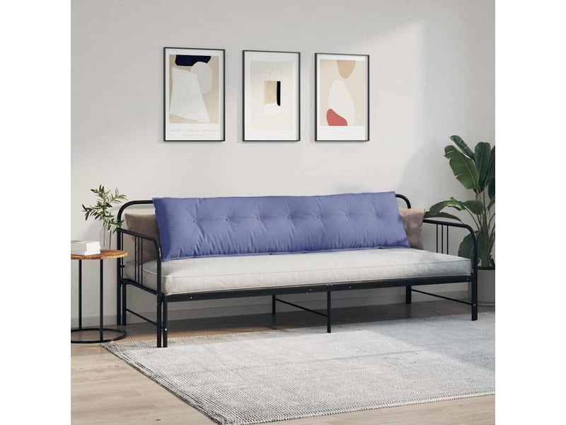  Coussin de dos, coussin de dossier bleu denim 200 x 19 x 50 cm tissu cf54547  - Conforama D