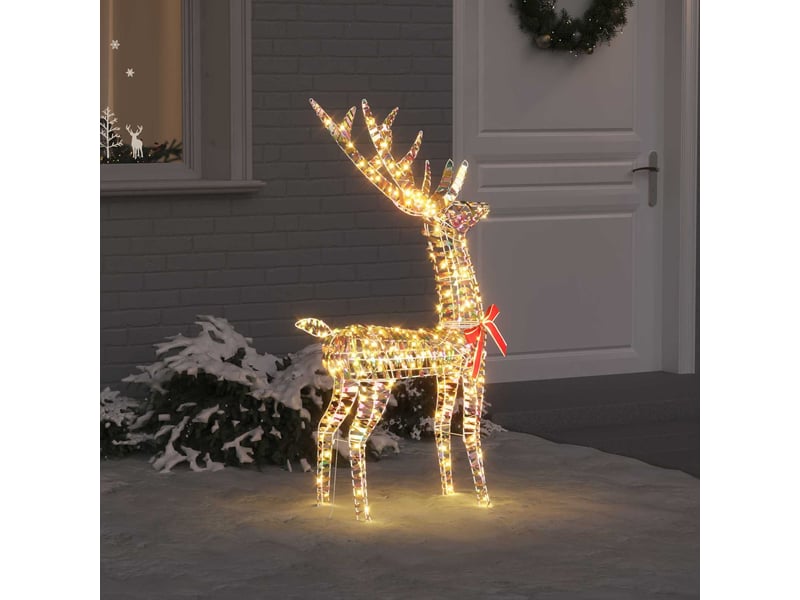 Renne, éclairage de noël, décoration de noël 3d 140 led blanc chaud 128 cm pet cf62041 - Conforama B