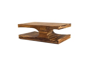 Table basse coloris bois clair MEUBLORAMA - 55 cmx105 cm