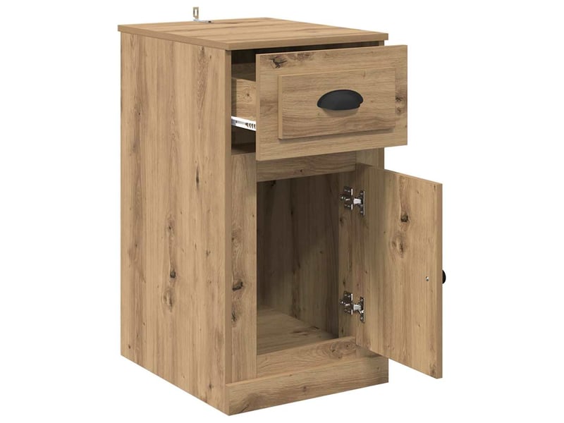  Meuble d'appoint, meuble de rangement salon 40 x 50 x 75 cm bois d'ingénierie  - Conforama E