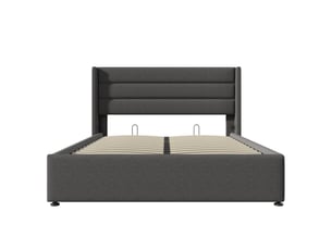 Lit coffre 160x200 cm    coloris gris