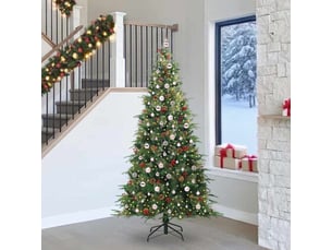 Sapin de noël - arbre de noël artificiel à branches articulées vert 240 cm