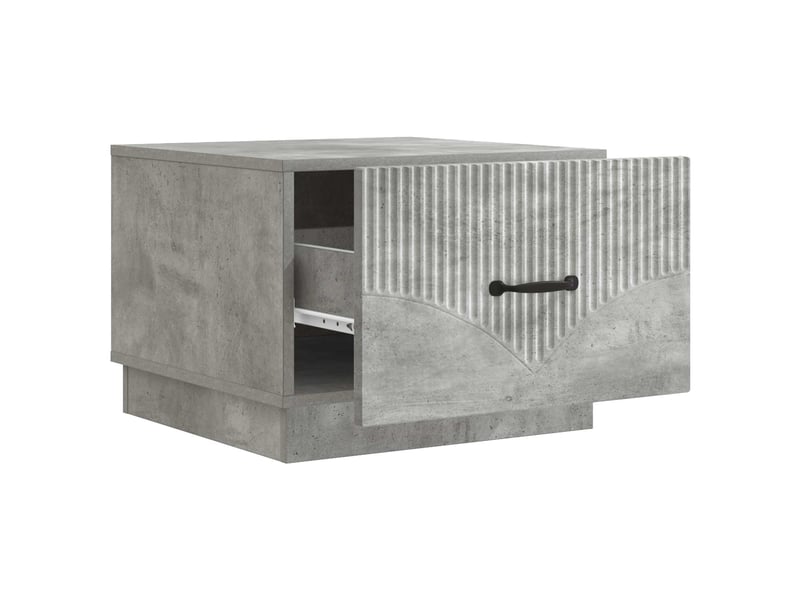  Table basse - table de salon - table à thé gris béton 49 x 50 x 37 cm bois d'ingénierie  - Conforama D