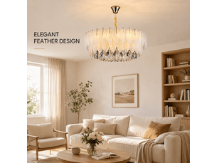 Suspension à plumes c ø 60 cm – sans ampoule