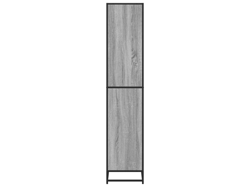  Bibliothèque, meuble de rangement salon sonoma gris 80,5x35x170,5 cm bois d'ingénierie  - Conforama E