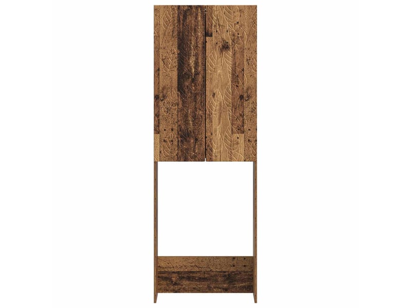  Armoire de toilette, meuble de toilette delft bois ancien 66x25.5x190 cm  - Conforama E