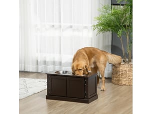 Buffet 2 porte(s) ELVMI - 60 cm coloris marron