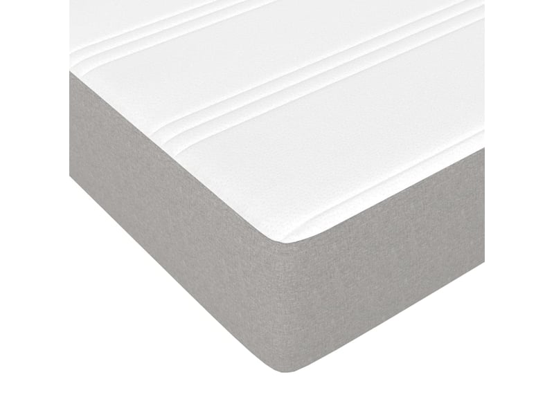  Matelas de lit à ressorts ensachés fermeté moyenne gris clair 120x190x20 cm shl48975  - Conforama E