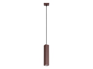 Suspension rayo 1 brune aluminium moderne 118x8x8cm