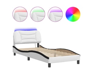 Lit simple 80x200 cm coloris blanc