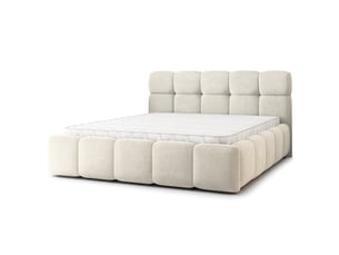Lit coffre 140x200 cm <strong>MASSENO</strong>  <strong></strong> coloris beige