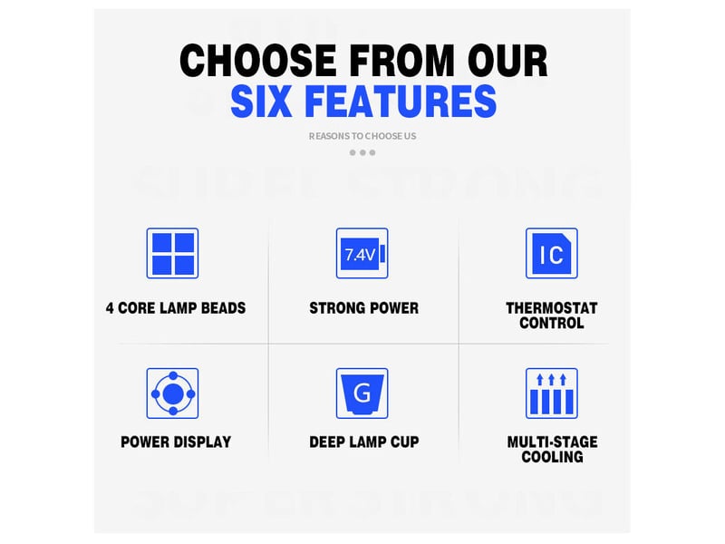  4 perles de lampe lampe de poche affichage de puissance cob forte lumière côté lumière extérieure portable maison usb charge  - Conforama E