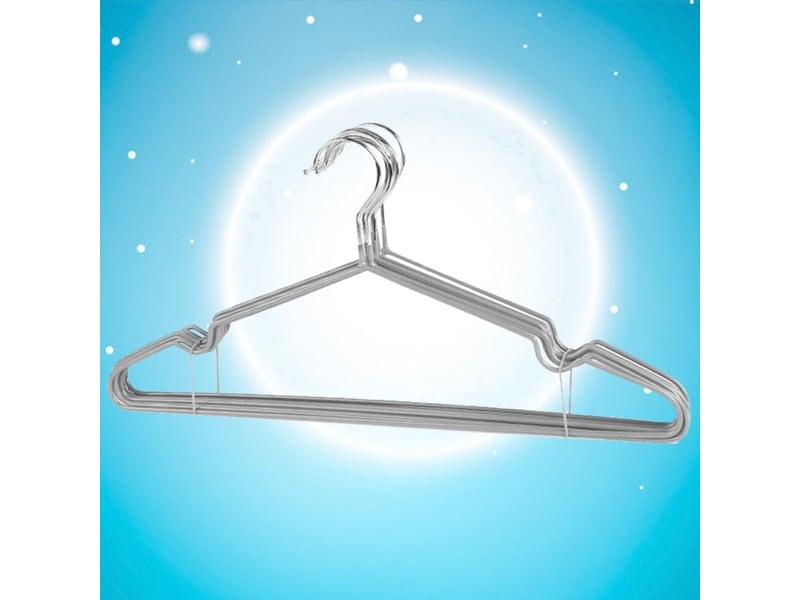  Lot de 10 cintres métalliques antidérapants fabriqués dans  - Conforama D