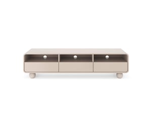 Meuble tv coloris beige 180 cm LOUNGITUDE  ALBA