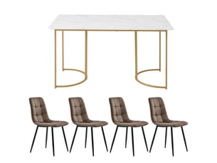 Ensemble table rectangulaire  4 chaise(s)  <strong></strong> <strong></strong> 