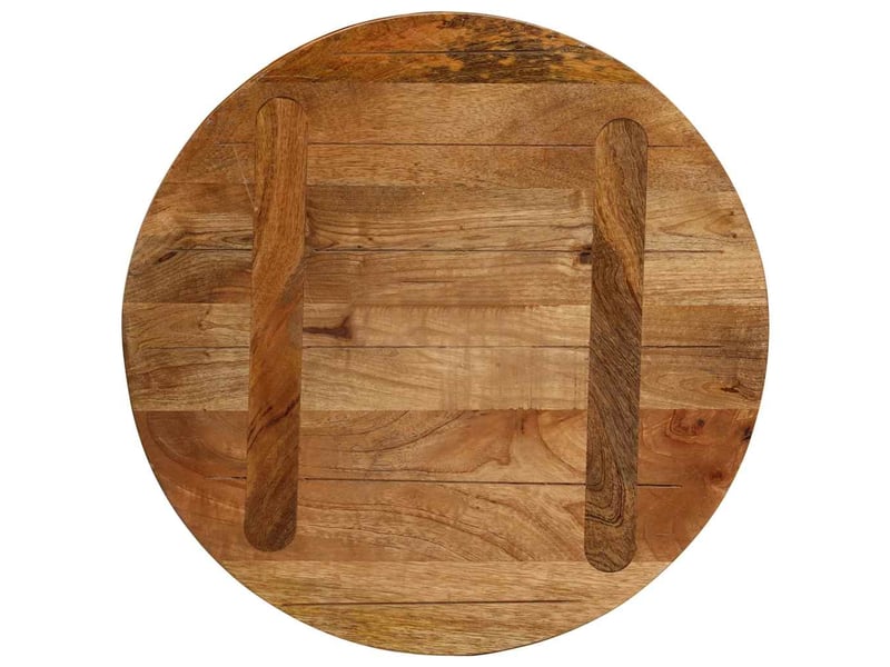  Dessus de table - plateau de table - dessus de bureau ø 40x2,5 cm rond bois de manguier massif  - Conforama E