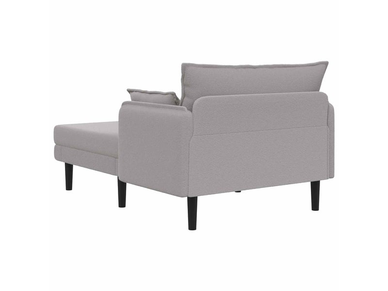  Vidaxl grande méridienne gris clair bouclé  - Conforama E