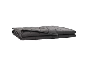 Couverture lestée adulte, couverture pondérée anthracite 200x200 cm 13 kg shl81480