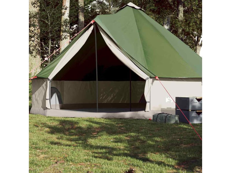 Tente de camping, tente familiale tipi 8 personnes vert imperméable shl93039 - Conforama B