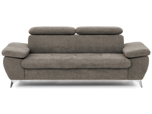 Canapé droit fixe ALLY 2 3 places Tissu / Microfibre Sable (F190)