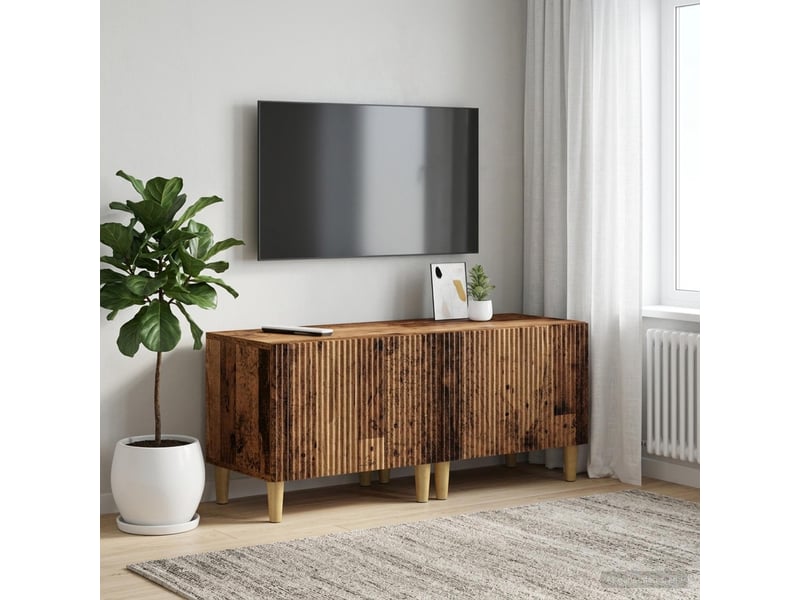  Meuble tv - banc tv - meuble de rangement bois ancien bois d'ingénierie  - Conforama B