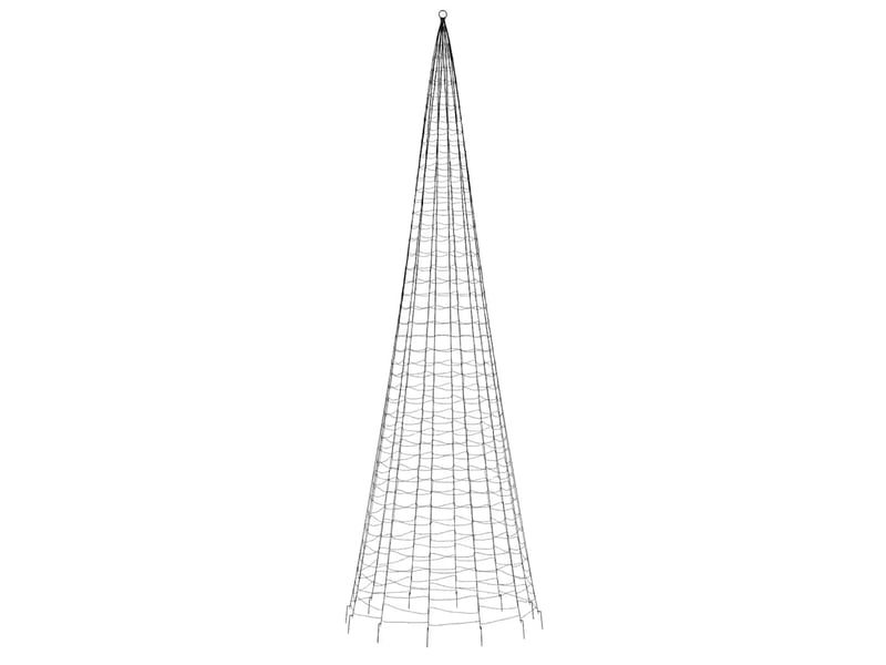  Sapin de noël, arbre de noël à led 1534 led blanc 500 cm cf60981  - Conforama E