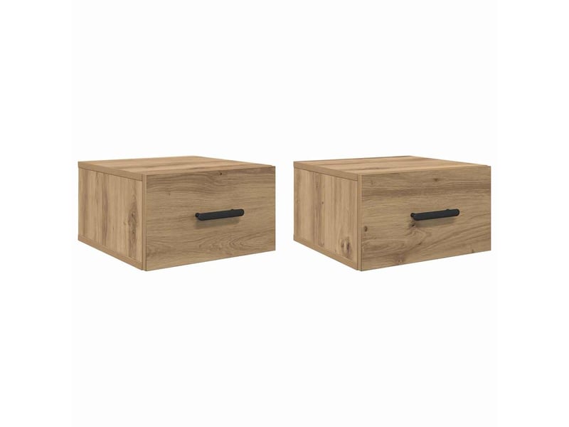  Lot de 2 table de chevet chambre 35 x 35 x 20 cm bois d'ingénierie shl2016  - Conforama A