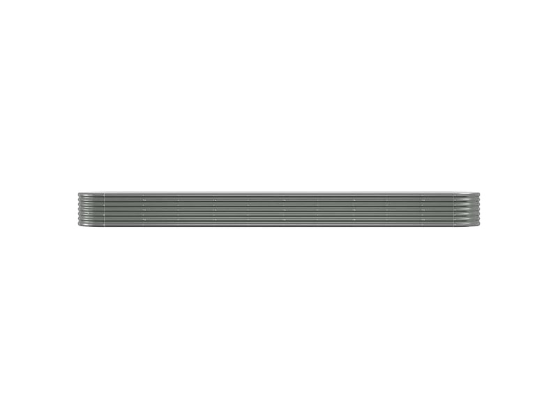  Jardinière - lit surélevé de jardin acier galvanisé 440x80x36 cm gris  - Conforama C