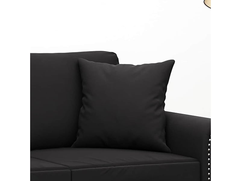  Lot de 2 coussins décoratifs noir 40x40 cm velours cf60882  - Conforama E