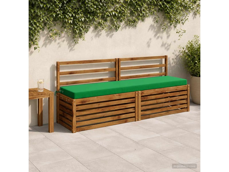  Coussin de banc, coussin d'assise, coussin de canapé soest 100 % polyester vert 180 x 40 x 8 cm cf53677  - Conforama B