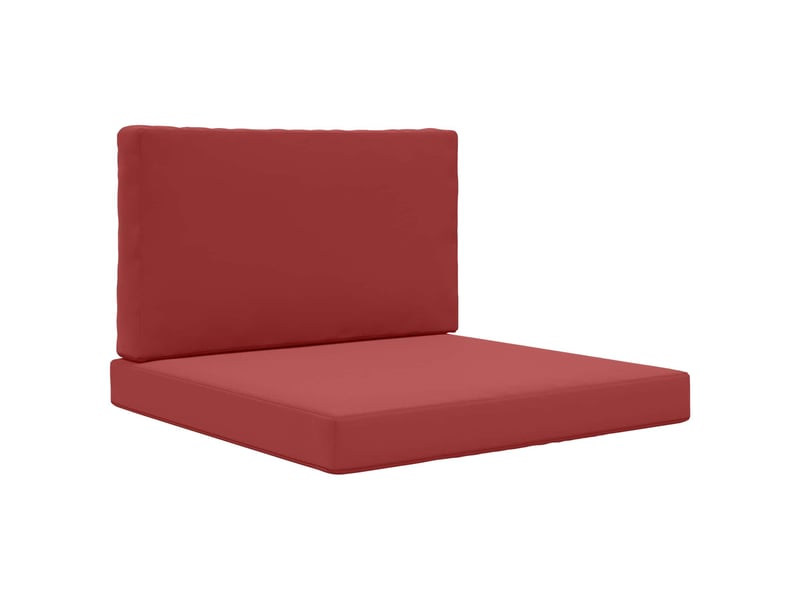  Coussin de canapé d'extérieur, coussin de chaise polyester bordeaux 80 x 80 cm cf54056  - Conforama A
