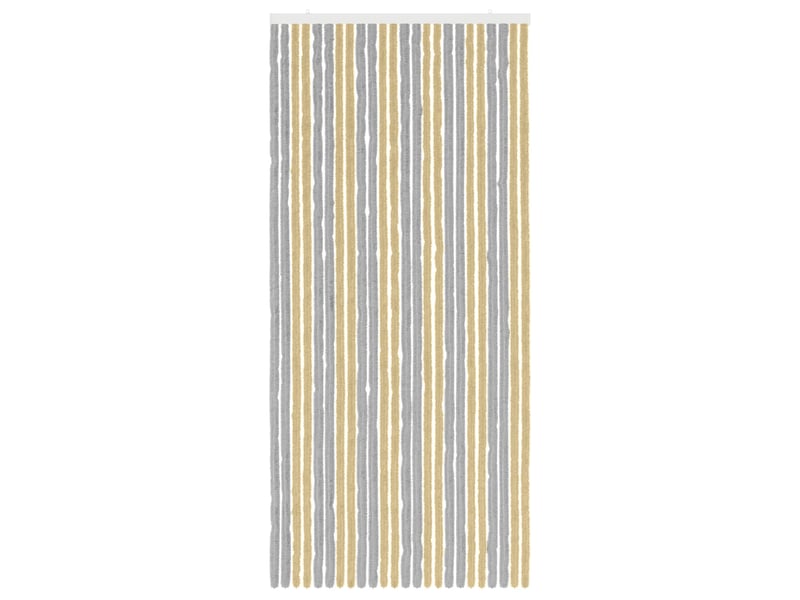  Rideau anti-insectes, moustiquaire en chenille gris et beige 100 x 220 cm cf43443  - Conforama C
