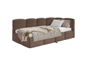 Lit 2 places 170x190 cm SELSEY Cloudy coloris marron