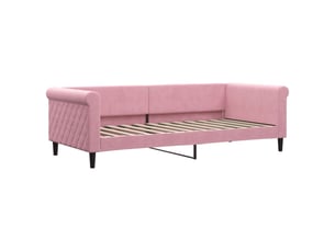 Lit simple 90x200 cm    coloris rose