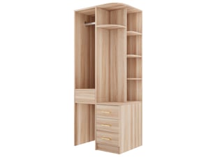 Armoire  battante  3 tiroir(s) <strong>MAISENTIEL</strong> <strong></strong> coloris bois clair largeur 70 cm