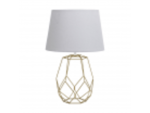 Lampe à poser fabrilamp labeo e27 coloris doré 51,5 x 33 x 33 cm