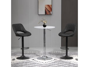 tabouret de bar assise réglable en hauteur <strong>HAUSS SPOLE</strong> - gris hauteur d'assise 59 cm vendu Par paire